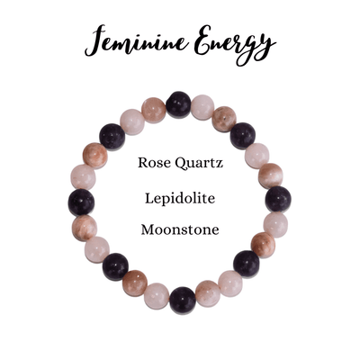 Embrace Divine FEMININE Energy Bracelets, Feminine Energy Gemstone Bracelets