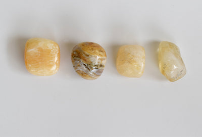 SOLAR PLEXUS Chakra Crystals Kit, Chakra's Stones Tumbled Set, Chakra's Gift