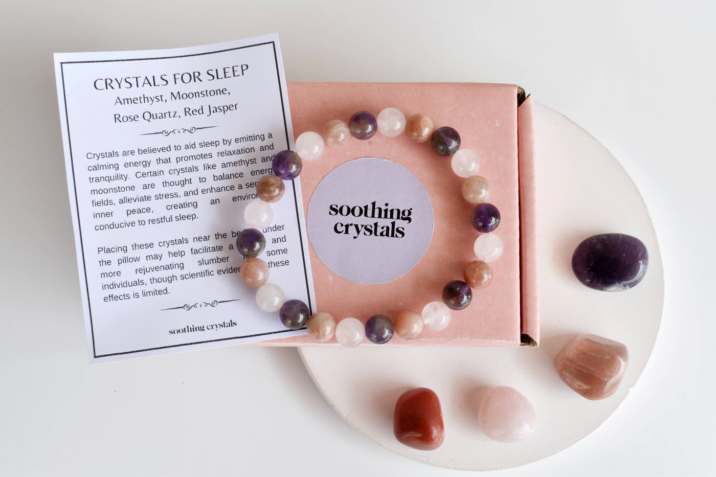 Improve SLEEP Crystal Kit, Gemstone Tumble Kit, Sleep Crystal Gift Set