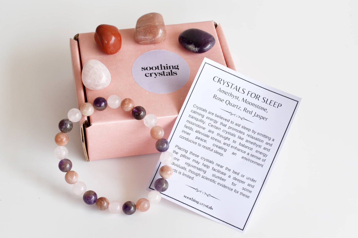 Improve SLEEP Crystal Kit, Gemstone Tumble Kit, Sleep Crystal Gift Set