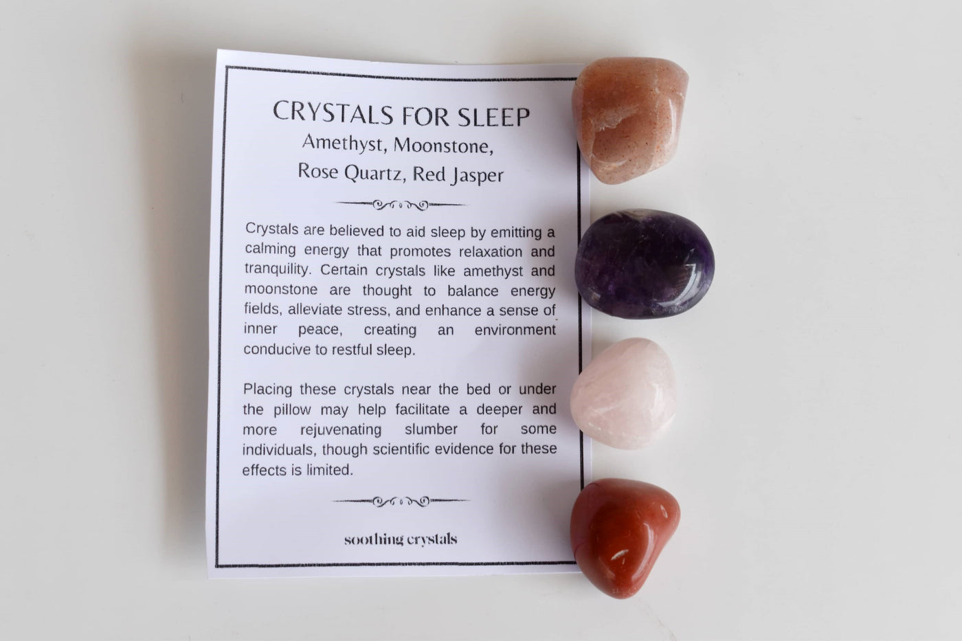 Improve SLEEP Crystal Kit, Gemstone Tumble Kit, Sleep Crystal Gift Set