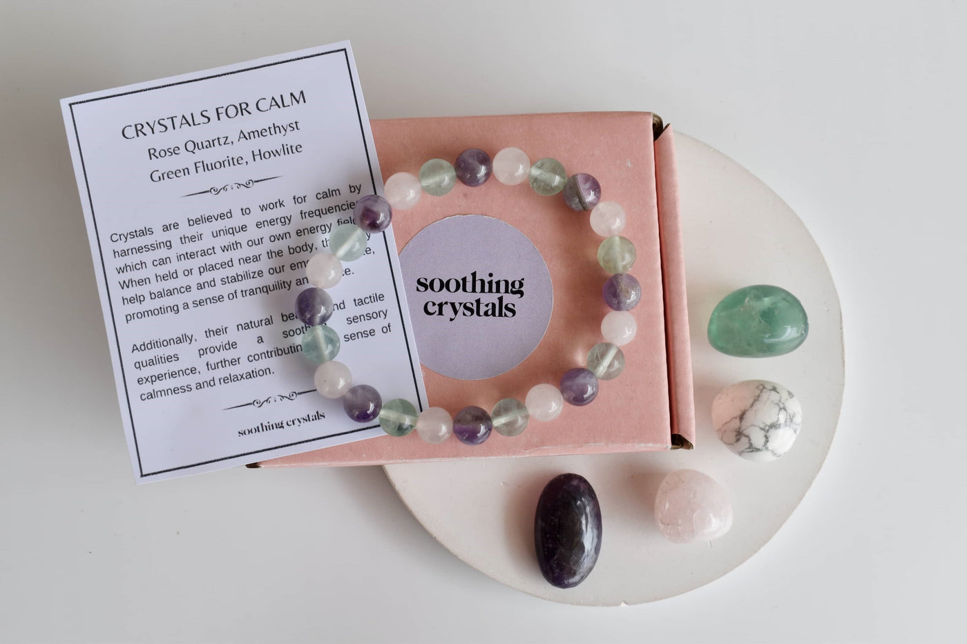 CALM Crystal Kit, Gemstone Tumble Kit, Calm Crystal Gift Set