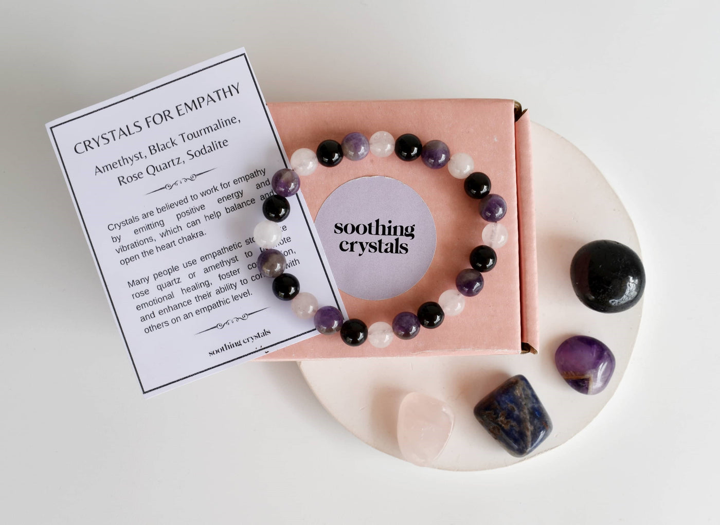 EMPATH PROTECTION Crystal Kit, Gemstone Tumble Kit, Empathy Crystal Gift Set