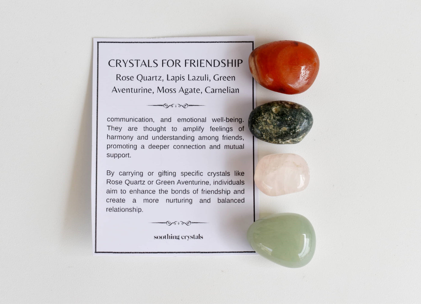 Strengthen FRIENDSHIP Crystal Kit, Gemstone Tumble Kit, Friendship Crystal Gift Set