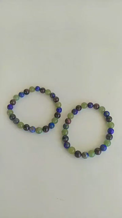 Encourages SELF-DISCOVERY Crystal Bracelet (Communication, Balance, Luck)