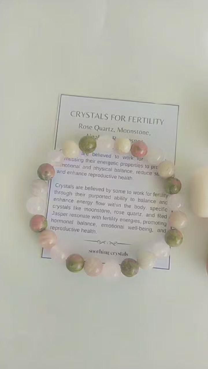 Balancing FERTILITY Crystal Kit, Gemstone Tumble Kit, Fertility Crystal Gift Set