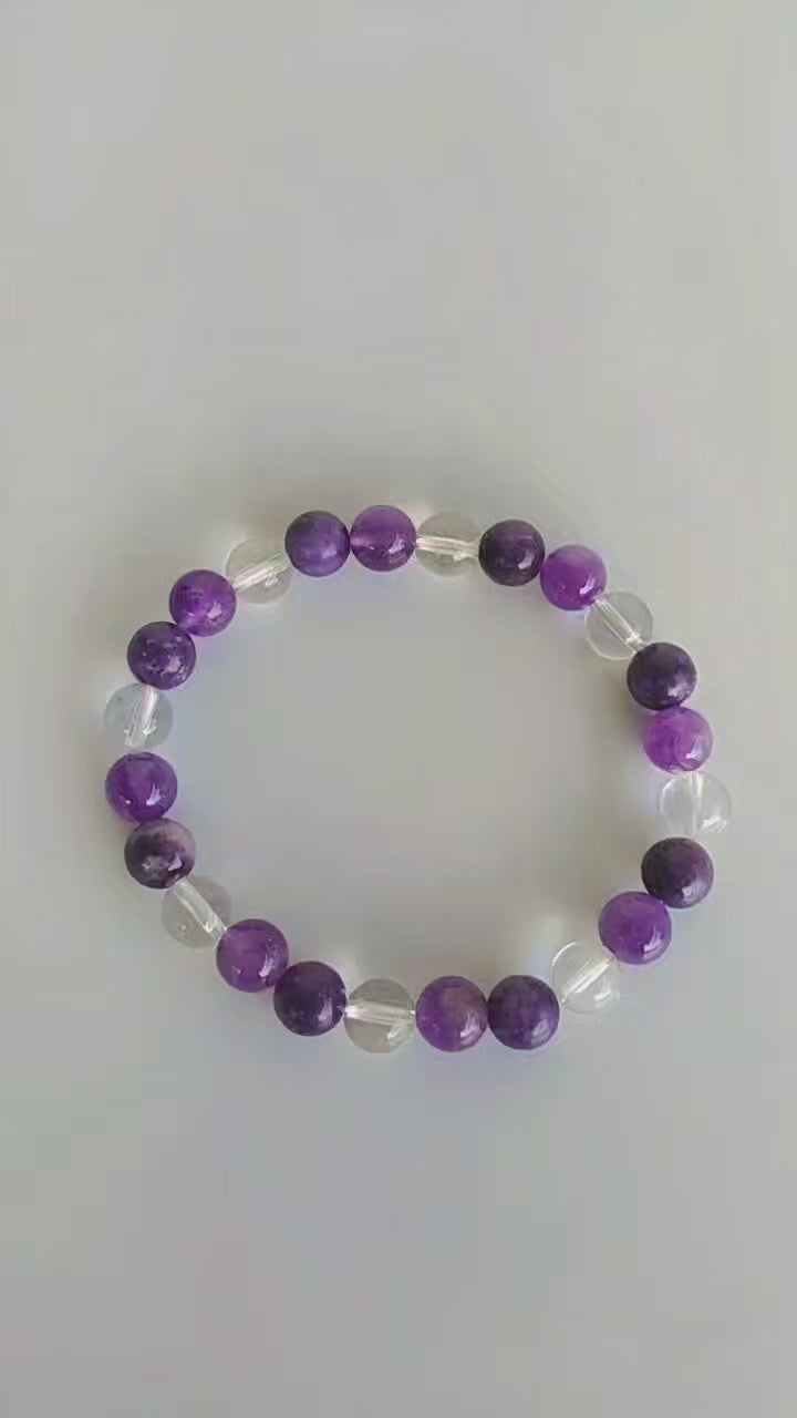 CROWN Chakra Crystal Bracelet (Violet)