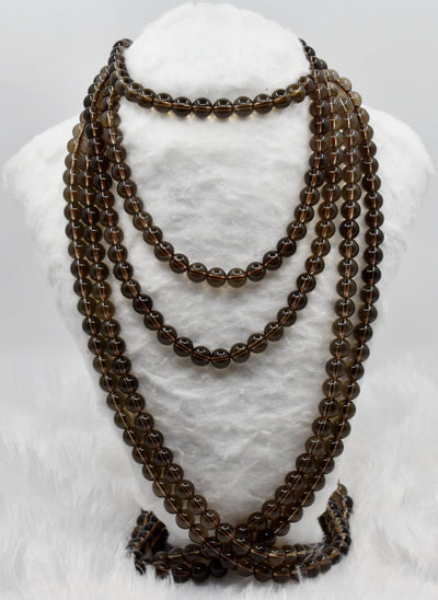 Smokey Quartz Beads, Natural Round Crystal Beads 4mm to 12mm