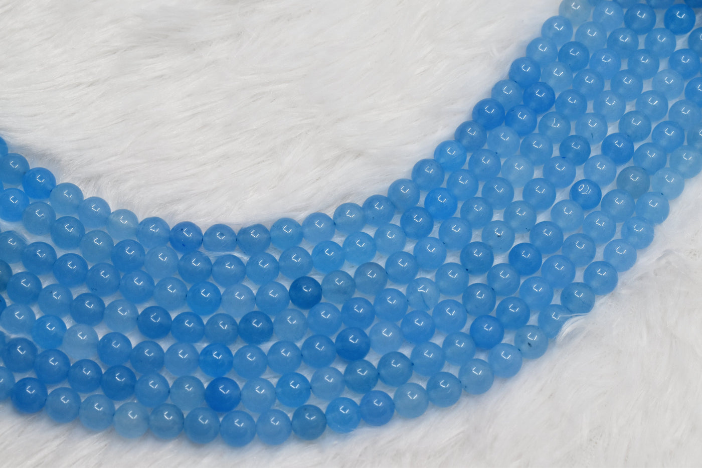 Chalcedony  Dyed Beads, Natural Round Crystal Beads 6mm to 10mm