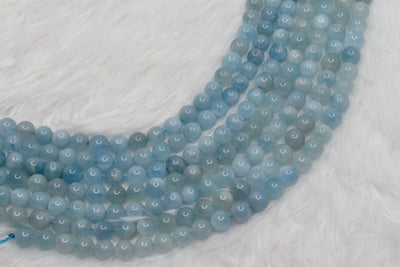 Aquamarine Round-Beads