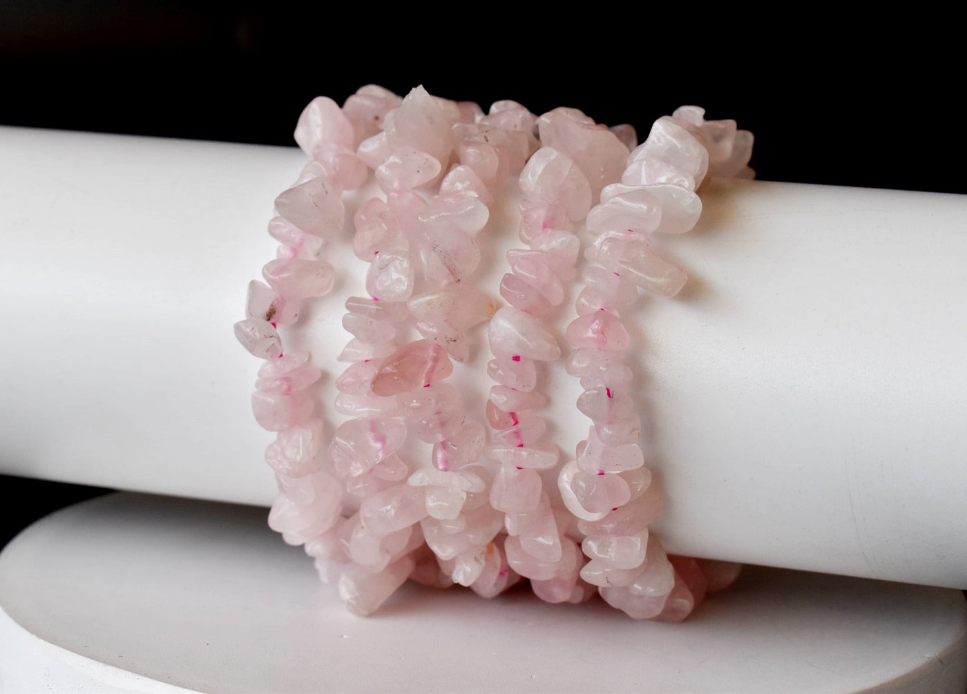 Rose Quartz Chip Bracelet (Creativity and Calming)