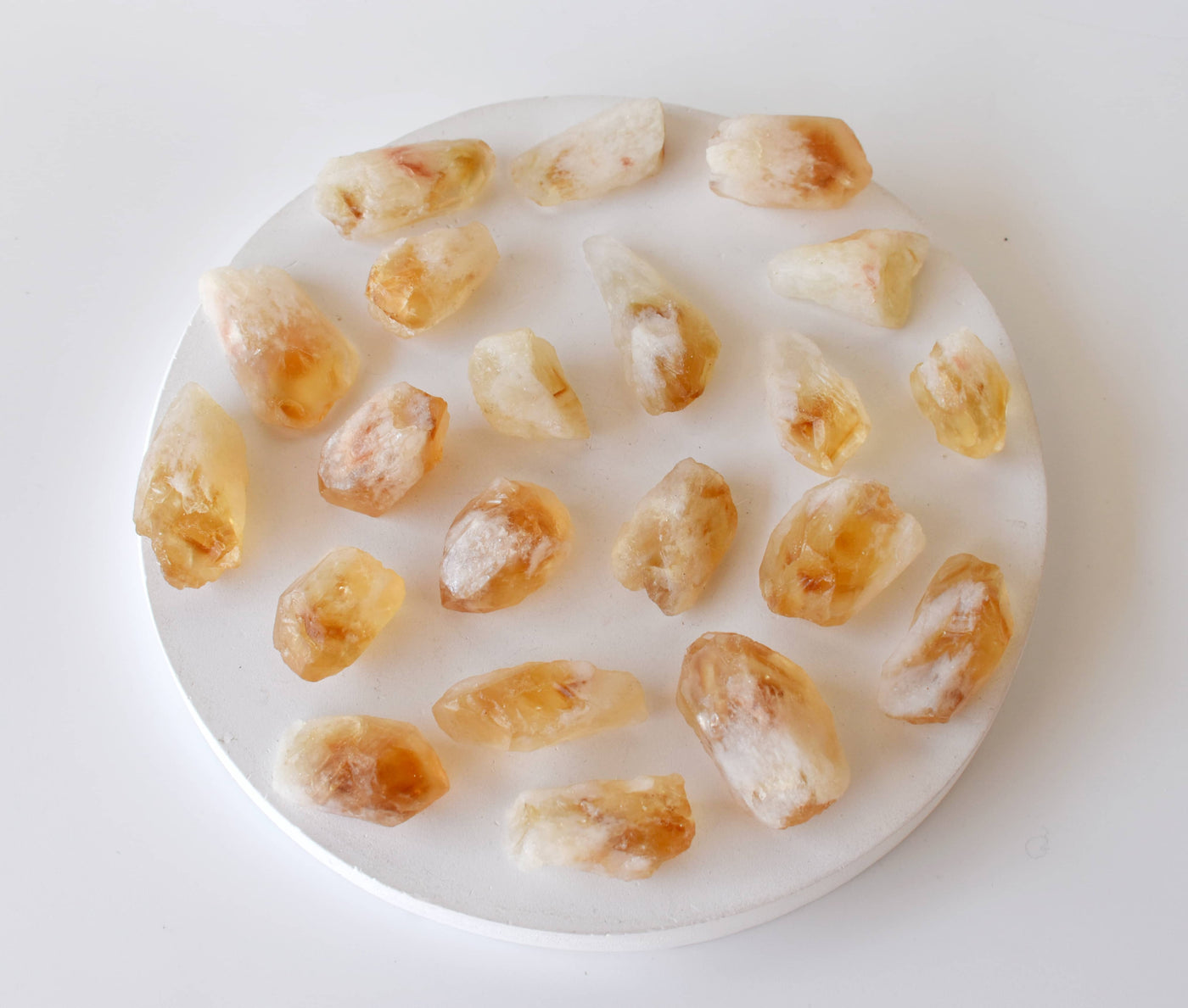 Natural Citrine Points, Natural Bulk Crystals (Stress Relief and Good Fortune)