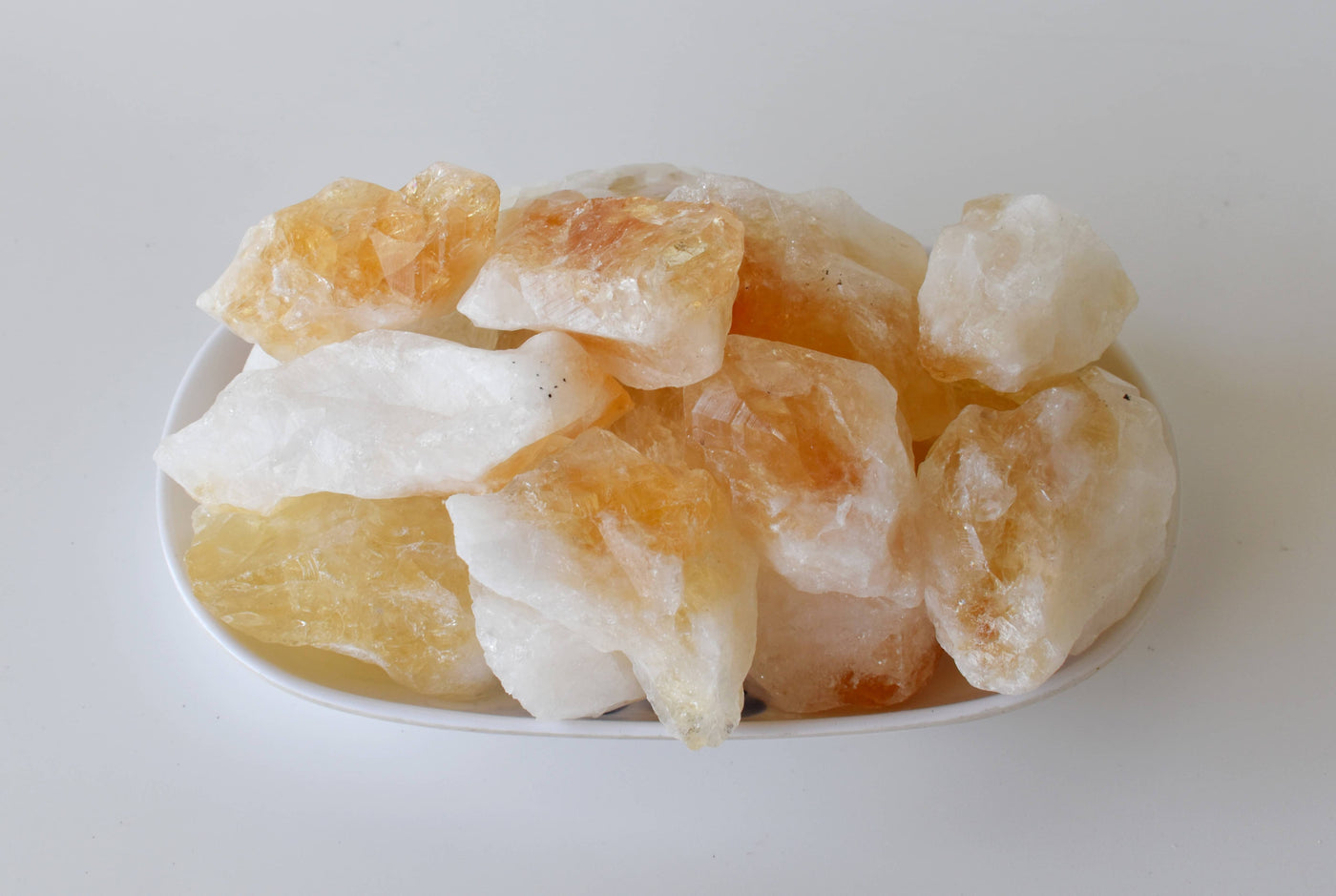 Natural Citrine Points, Natural Bulk Crystals (Stress Relief and Good Fortune)