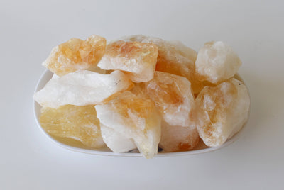 Natural Citrine Points, Natural Bulk Crystals (Stress Relief and Good Fortune)