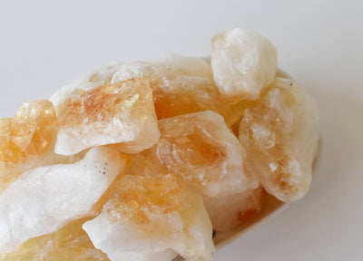 Natural Citrine Points, Natural Bulk Crystals (Stress Relief and Good Fortune)