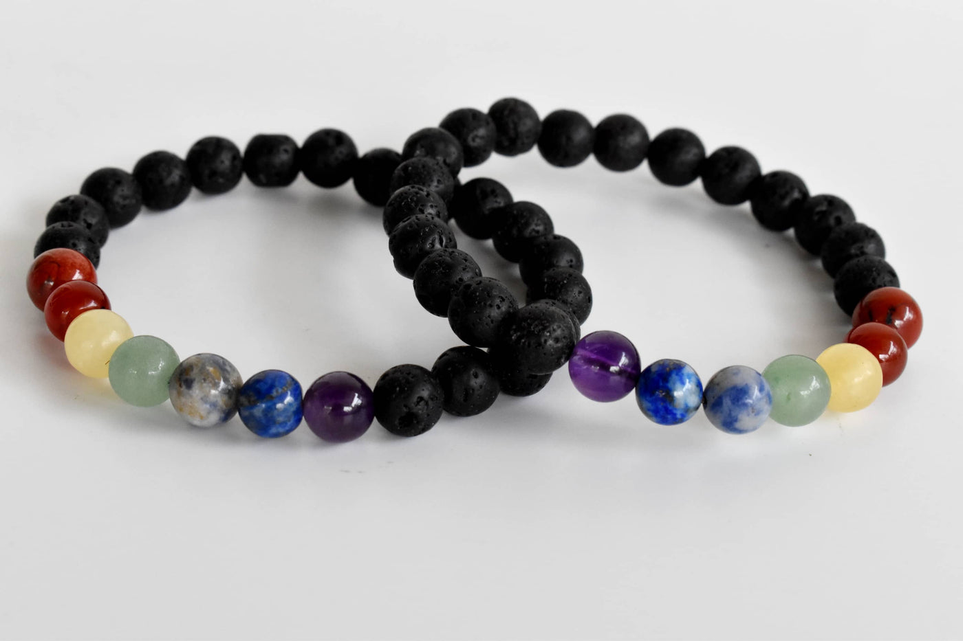 7 Chakra Diffuser Bracelet, Lava with 7 Chakra's Cruystals Beads Diffuser Jewelry, Aromatherapy, Essential Oil Bracelet, Spiritual Gift, Yoga Gift for Her,