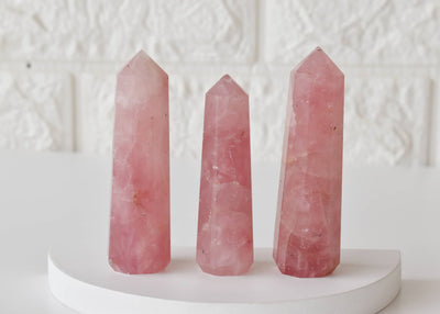 Rose Quartz Tower Point (Self-Love and Friendship)