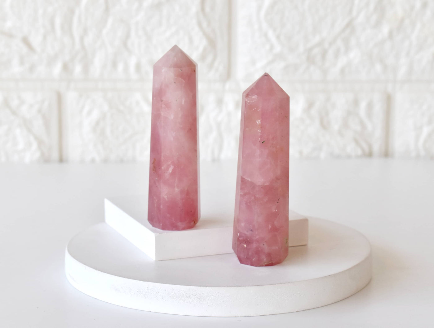 Rose Quartz Tower Point (Self-Love and Friendship)