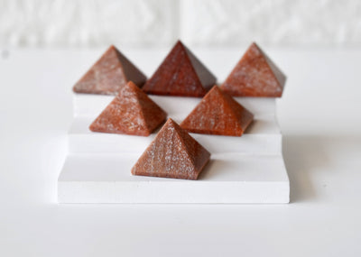 Orange Aventurine Pyramids (Optimism and Contentment)