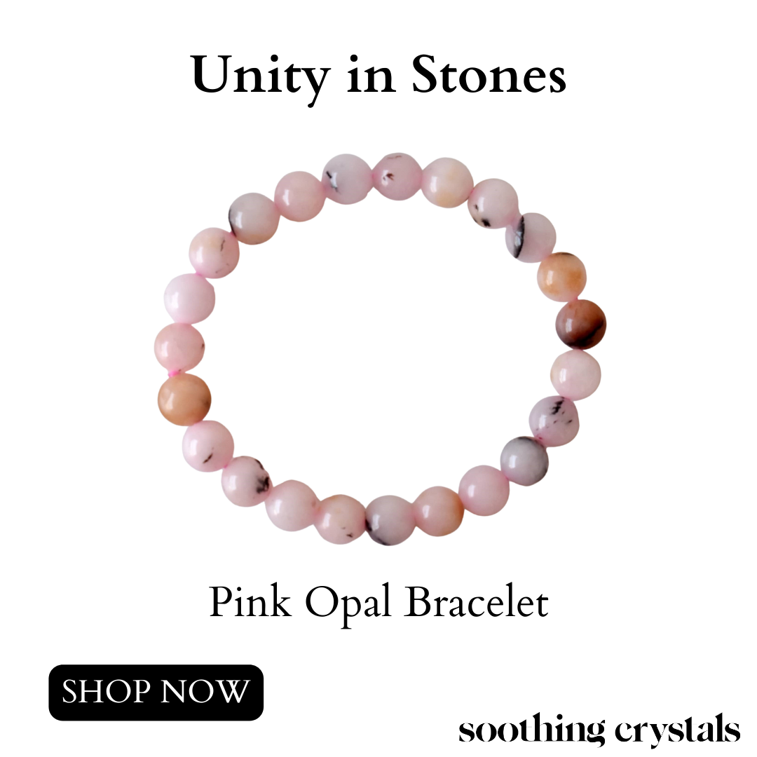 Pink Opal Bracelet (Mastering Fear and Wisdom)