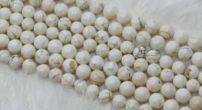 Copper Howlite Beads, Natural Round Crystal Beads 6mm to 10mm