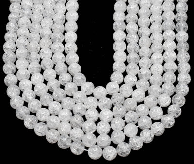 Crack Crystal Beads, Natural Round Crystal Beads 8mm, 10mm