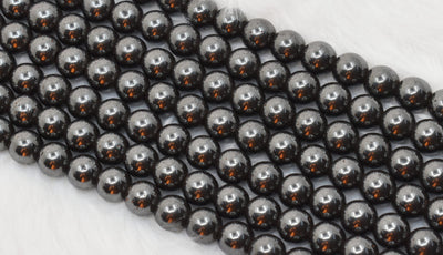 Hematite Beads, Natural Round Crystal Beads 4mm to 12mm