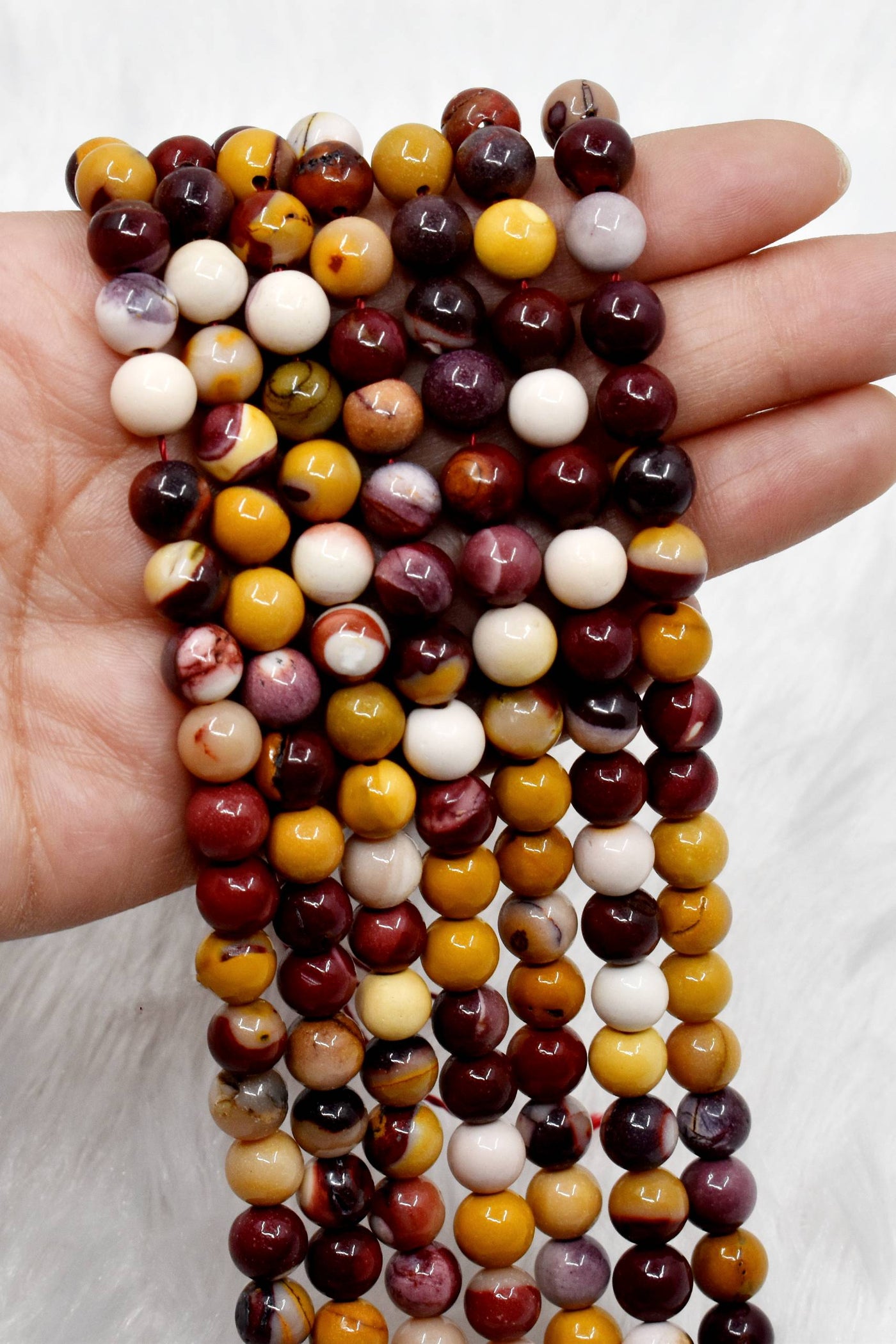 Mookaite Beads, Natural Round Crystal Beads 4mm to 12mm