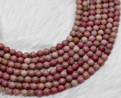 Rhodochrosite Beads, Natural Round Crystal Beads 4mm to 12mm