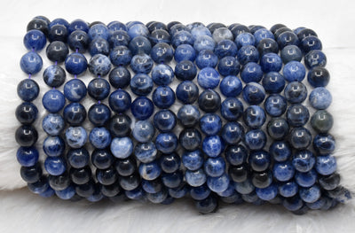 Sodalite Beads, Natural Round Crystal Beads 4mm to 12mm