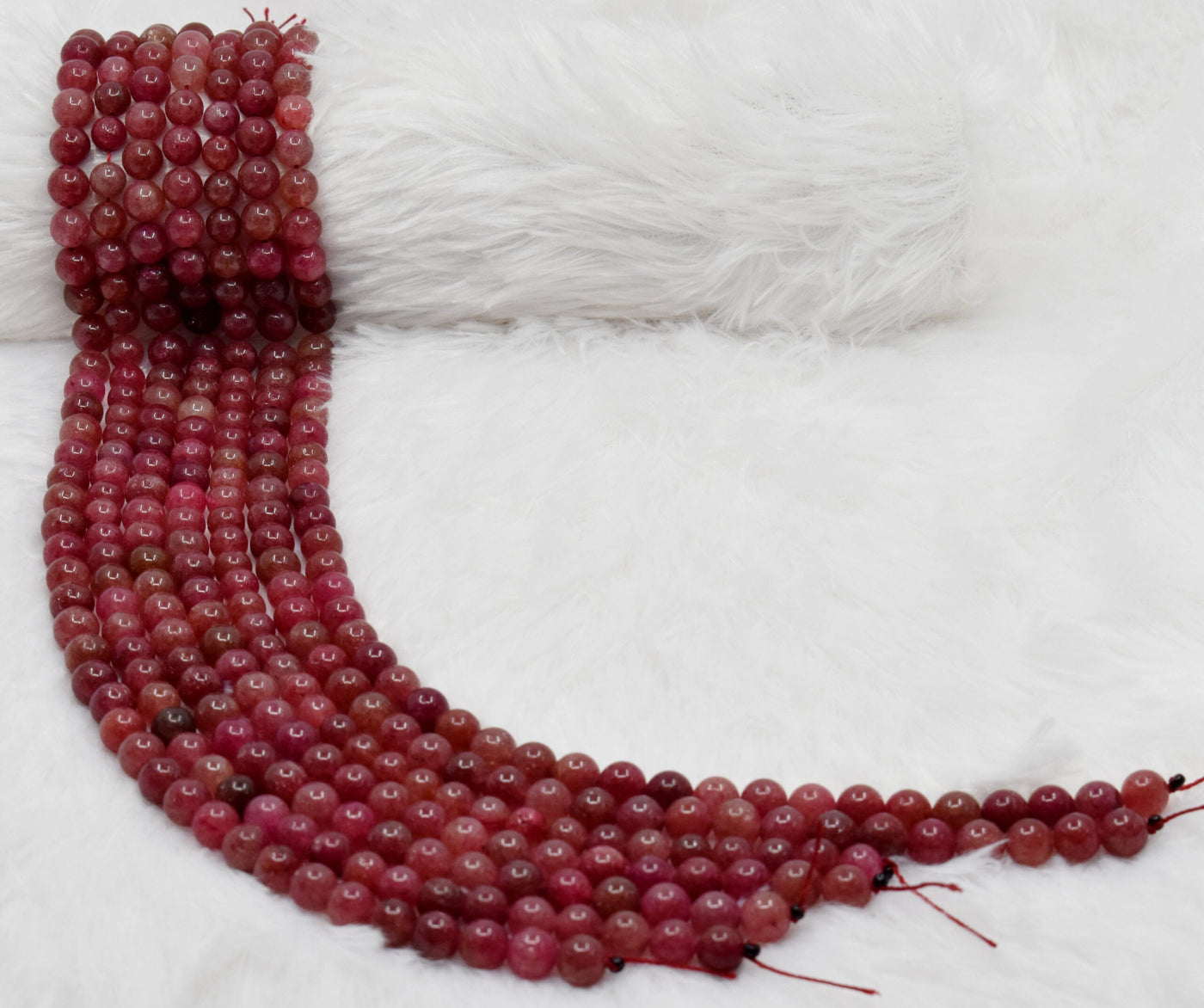 Strawberry Quartz Beads, Natural Round Crystal Beads 6mm to 10mm