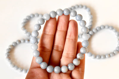 Angelite Bracelet (Expanded Awareness, Calming And Patience)