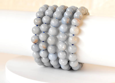 Angelite Bracelet (Expanded Awareness, Calming And Patience)