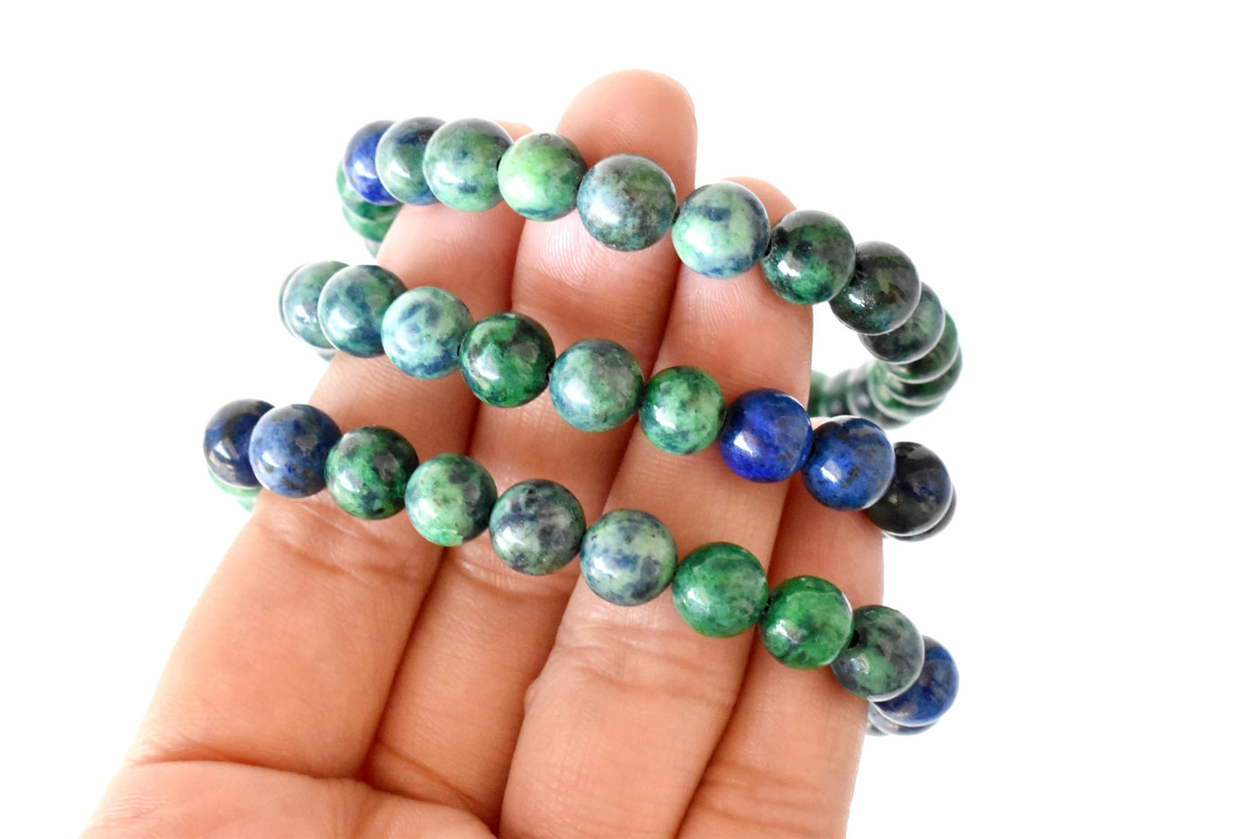 Azurite Malachite Bracelet(Insight and Self-Discipline)