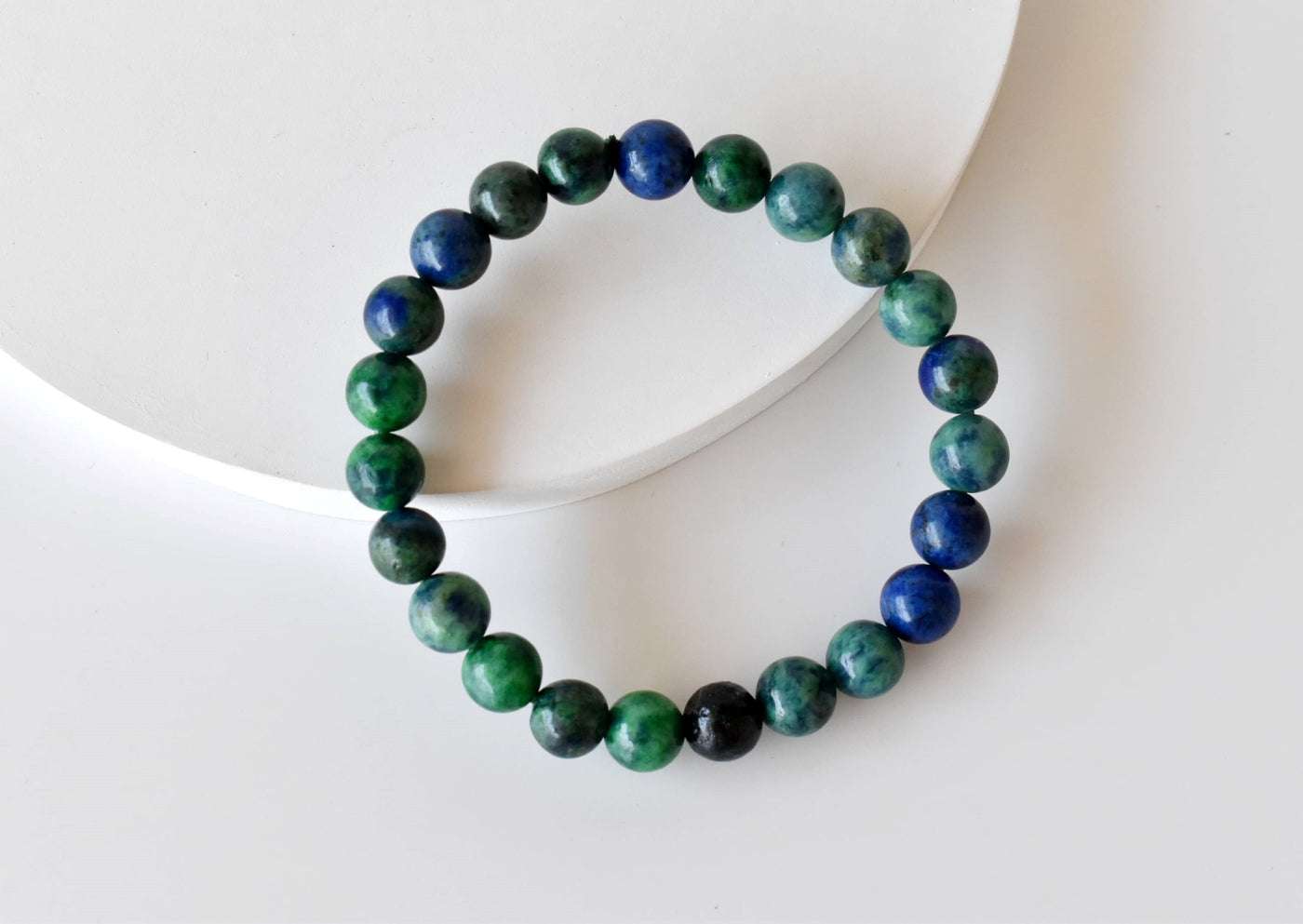 Buy Natural Azurite Malachite Gemstone Bracelet,friendship Bracelet,healing  Crystal Beaded Bracelet Men & Women Round Bracelet Size 8x8 Mm Stone Online  in India - Etsy