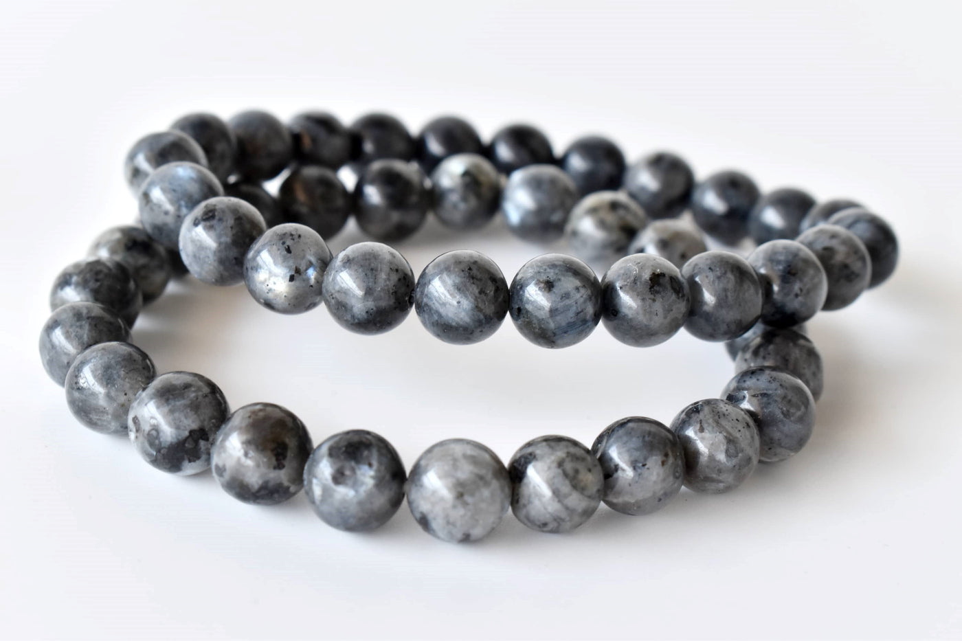 Black Labradorite Bracelet (Good Fortune and Focus)