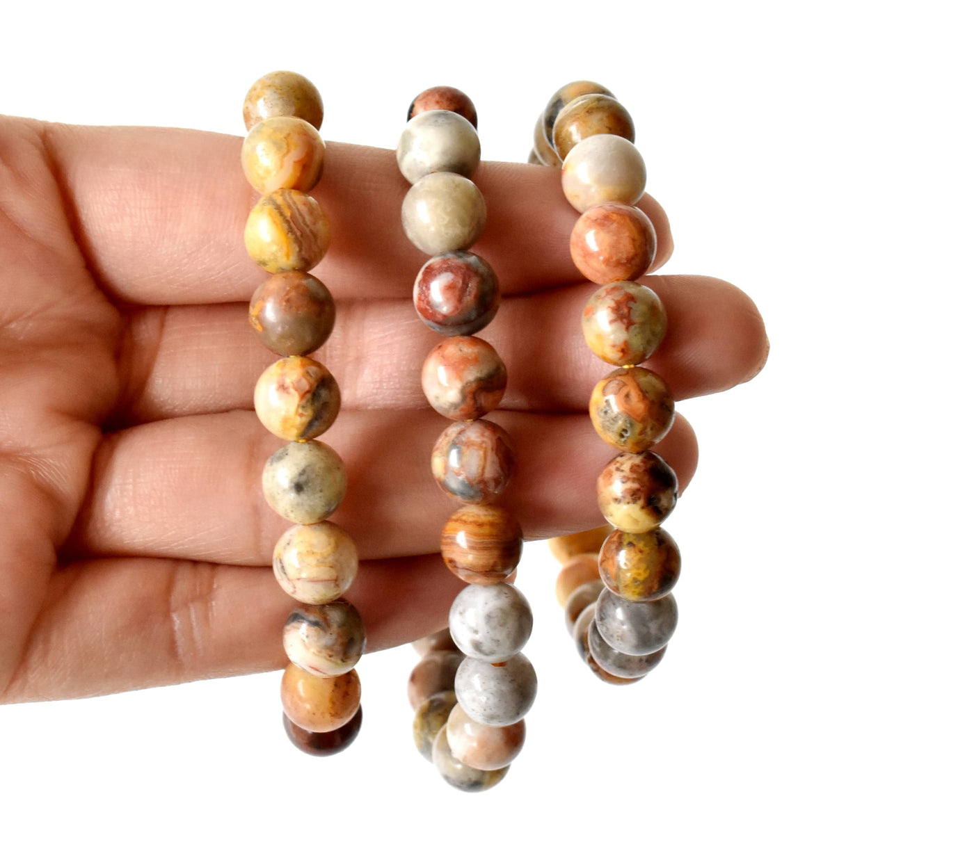 Crazy Lace Agate Bracelet (Purification and Chakra Cleansing)