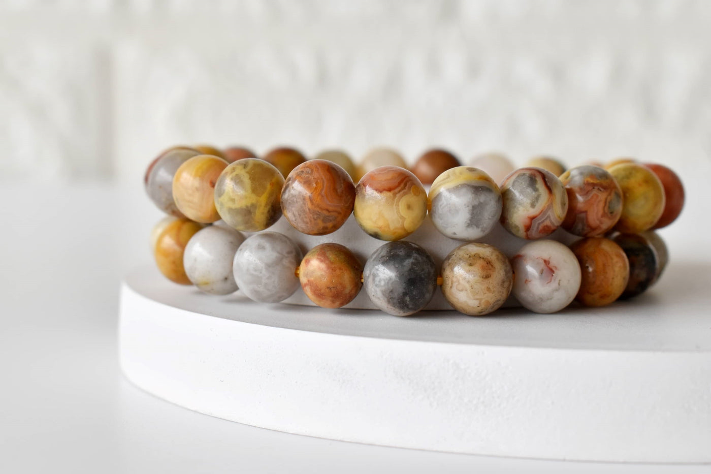 Crazy Lace Agate Bracelet (Purification and Chakra Cleansing)