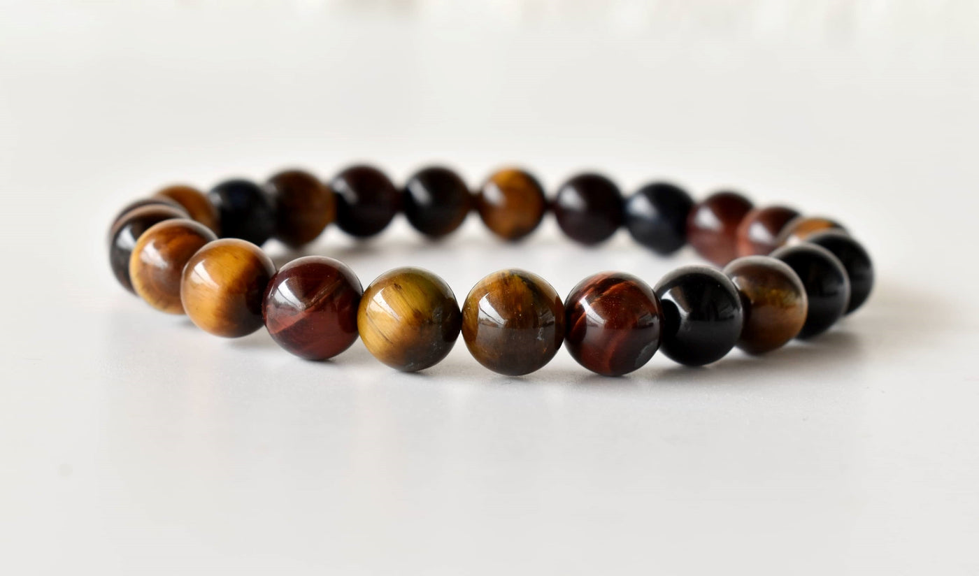 Multi Tiger Eye Bracelet (Self-Confidence, Spiritual Stability,)