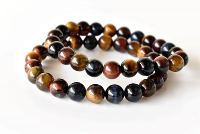 Multi Tiger Eye Bracelet (Self-Confidence, Spiritual Stability,)