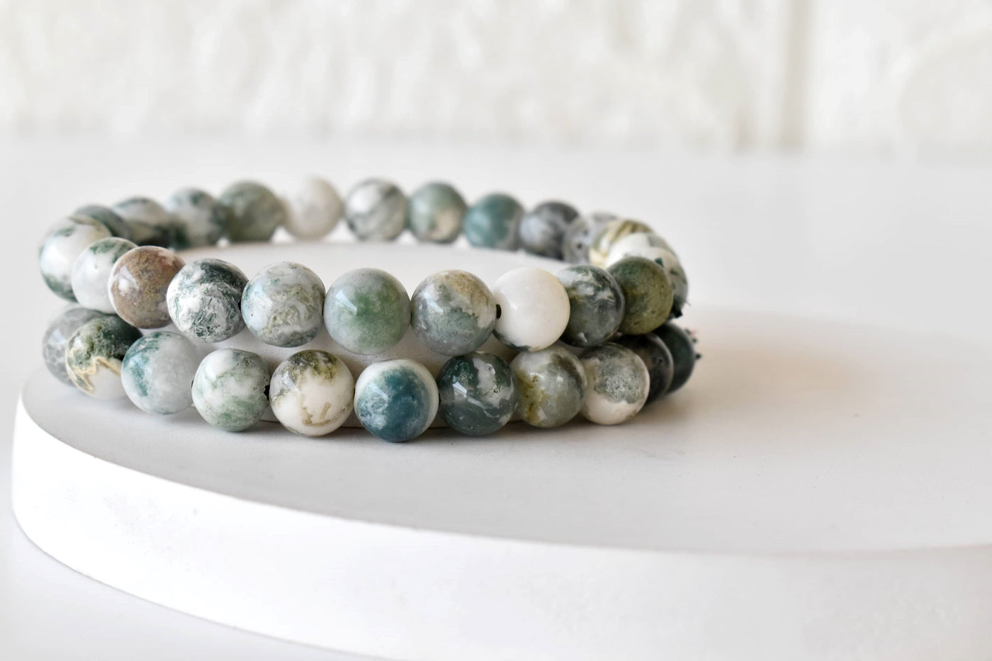 Tree Agate Bracelet (Sense of Peace and Inner Tranquility)