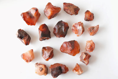 Carnelian Rough Rocks (Motivation and Stimulates Creativity)