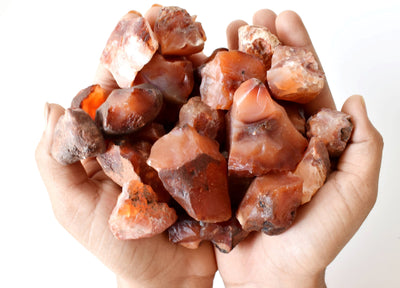 Carnelian Rough Rocks (Motivation and Stimulates Creativity)