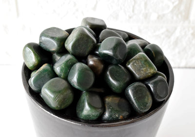 Green Jade Tumbled Crystals (Wisdom and Balance)