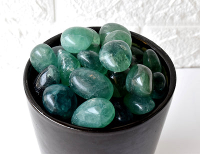 Green Fluorite Tumbled Crystals (Bring Balance and Clearing)