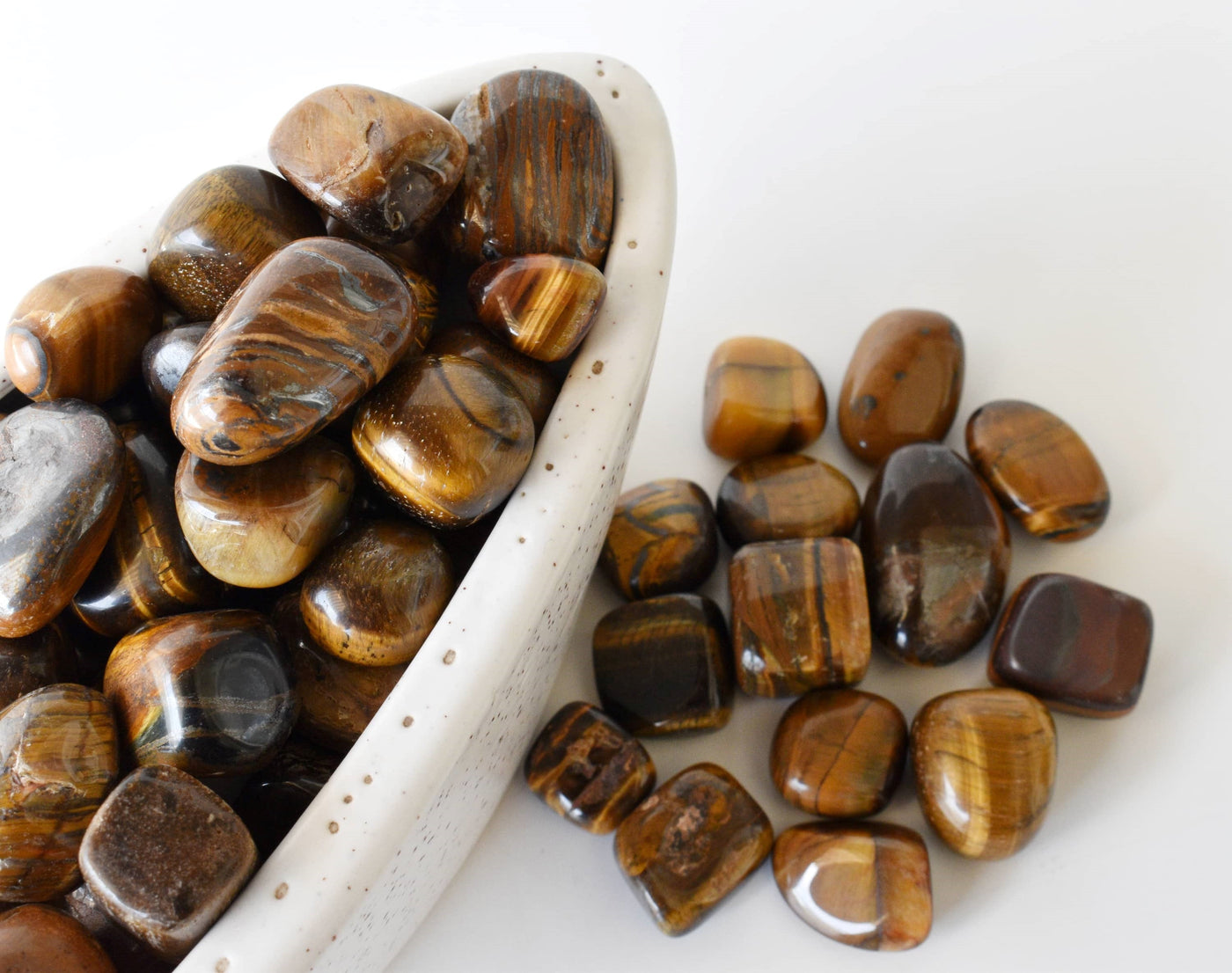 Tiger Eye Tumbled Crystals (Intuition and Protection)