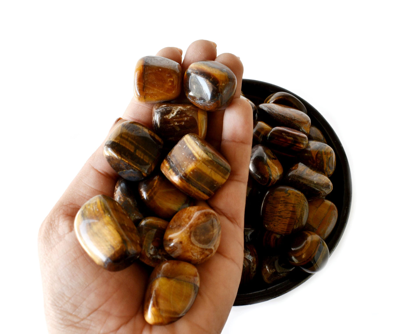 Tiger Eye Tumbled Crystals (Intuition and Protection)