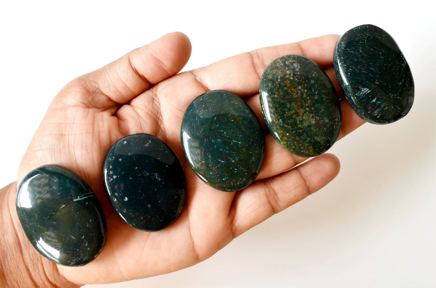 Bloodstone Pocket Stones (Protection and Strength)