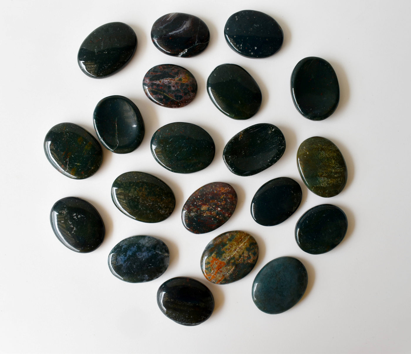 Bloodstone Pocket Stones (Protection and Strength)