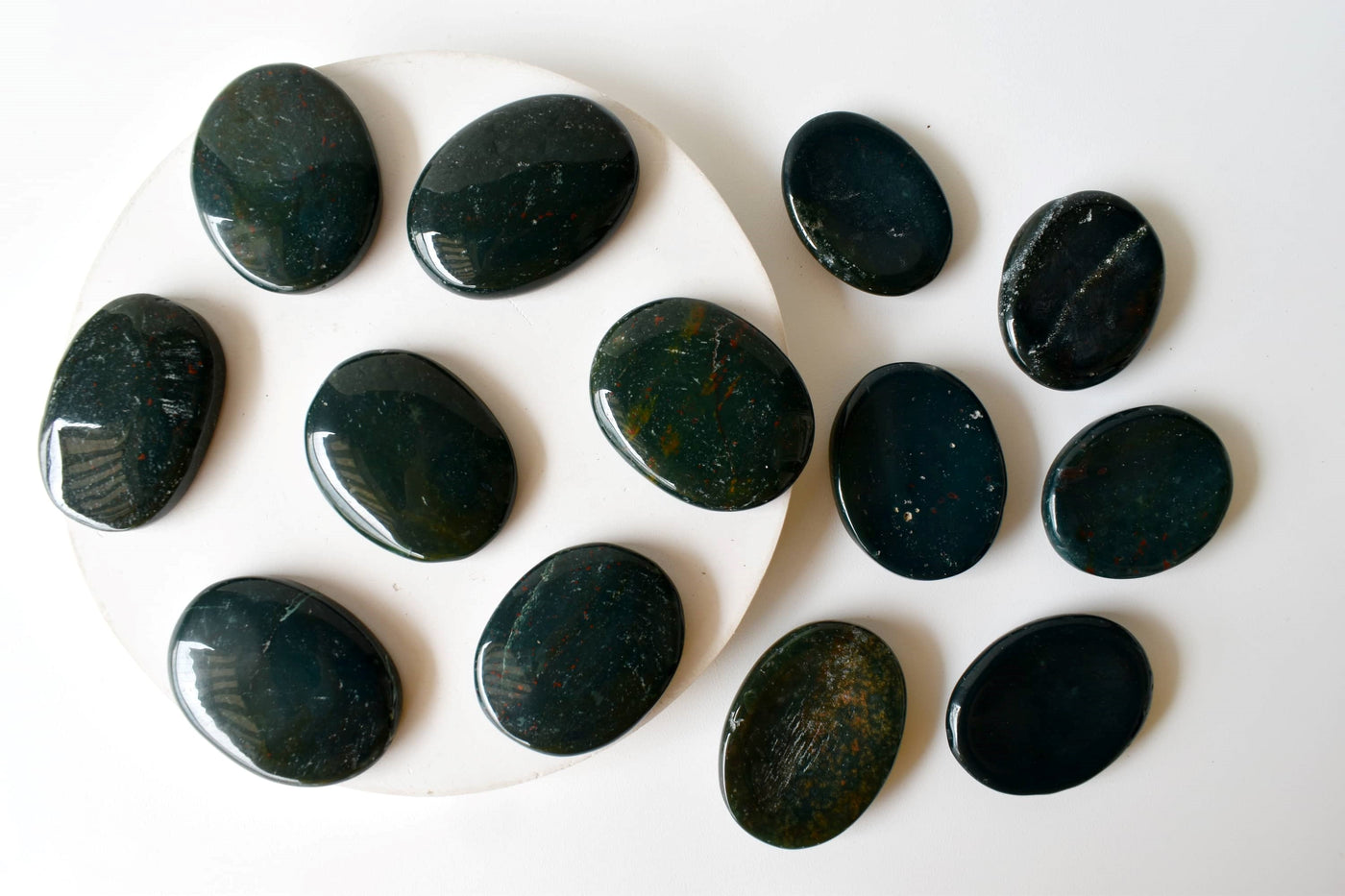 Bloodstone Pocket Stones (Protection and Strength)